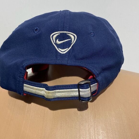 Vintage Nike Men's Navy Blue USA Soccer 5 Panel Strap Back Cap One Size - Picture 3 of 12